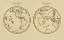 Picture of WESTERN HEMISPHERE EASTERN HEMISPHERE - FITCH 1850