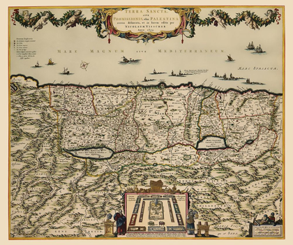 Picture of HOLY LAND ISRAEL - VISSCHER 1659