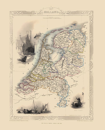 Picture of HOLLAND NETHERLANDS - TALLIS 1851