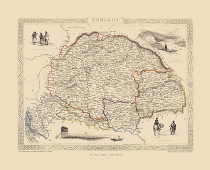 Picture of EASTERN EUROPE HUNGARY - TALLIS 1851