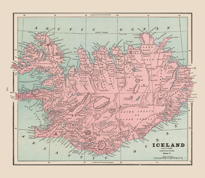 Picture of ICELAND - CRAM 1892
