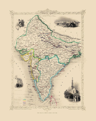 Picture of BRITISH INDIA - TALLIS 1851
