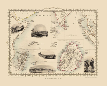 Picture of INDIAN OCEAN ISLANDS - TALLIS 1851