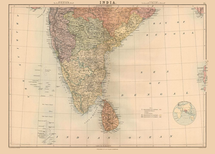 Picture of INDIA SRI LANKA - BLACK 1867