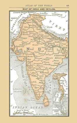 Picture of CEYLON INDIA SRI LANKA ASIA - ALDEN 1886