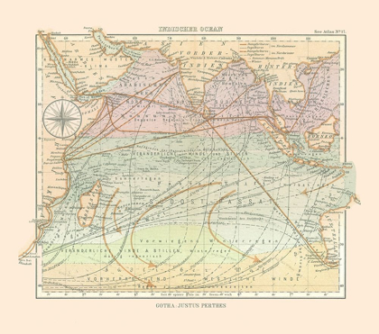 Picture of ASIA INDIAN OCEAN - PERTHES 1914