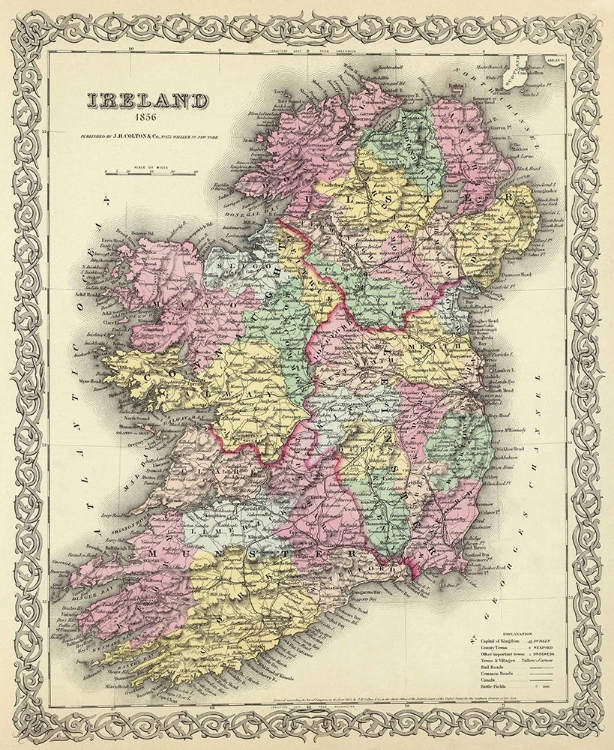 Picture of IRELAND - COLTON 1856