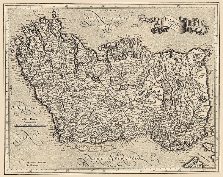 Picture of IRELAND - MERCATOR 1595