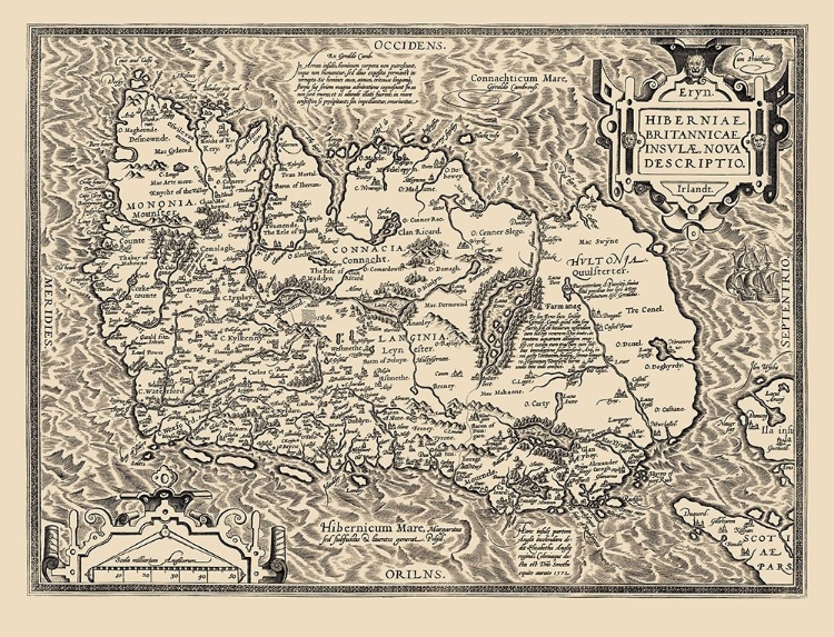 Picture of IRELAND - ORTELIUS 1598