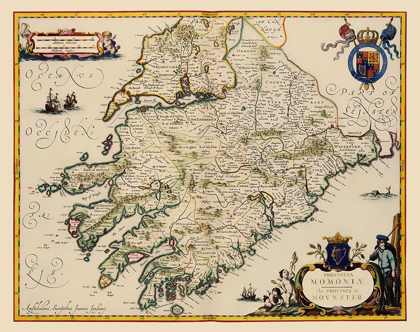 Picture of MUNSTER PROVINCE IRELAND - JANSSON 1646