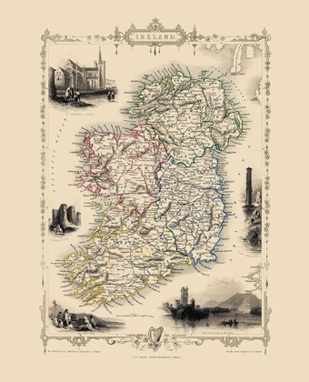 Picture of IRELAND - TALLIS 1851