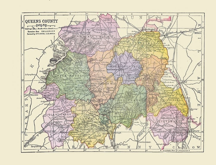 Picture of QUEENS COUNTY IRELAND - BARTHOLOMEW 1882