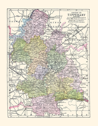 Picture of TIPPERARY COUNTY IRELAND - BARTHOLOMEW 1882