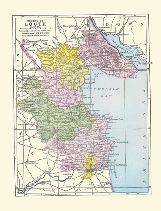 Picture of LOUTH COUNTY IRELAND - BARTHOLOMEW 1882