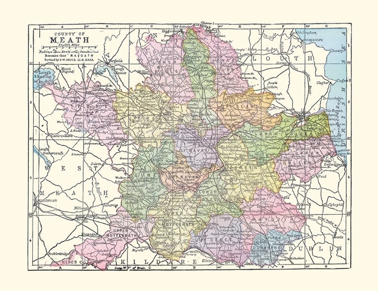 Picture of MEATH COUNTY IRELAND - BARTHOLOMEW 1882