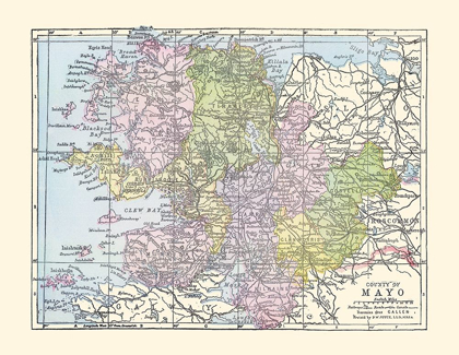 Picture of MAYO COUNTY IRELAND - BARTHOLOMEW 1882