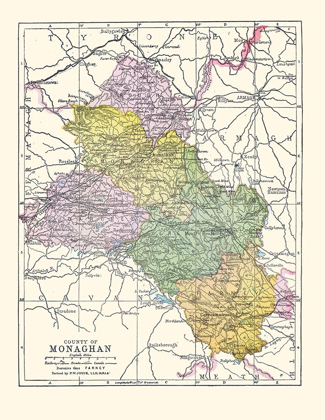 Picture of MONAGHAN COUNTY IRELAND - BARTHOLOMEW 1882