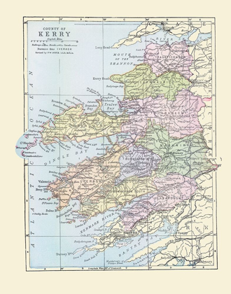 Picture of KERRY COUNTY IRELAND - BARTHOLOMEW 1882
