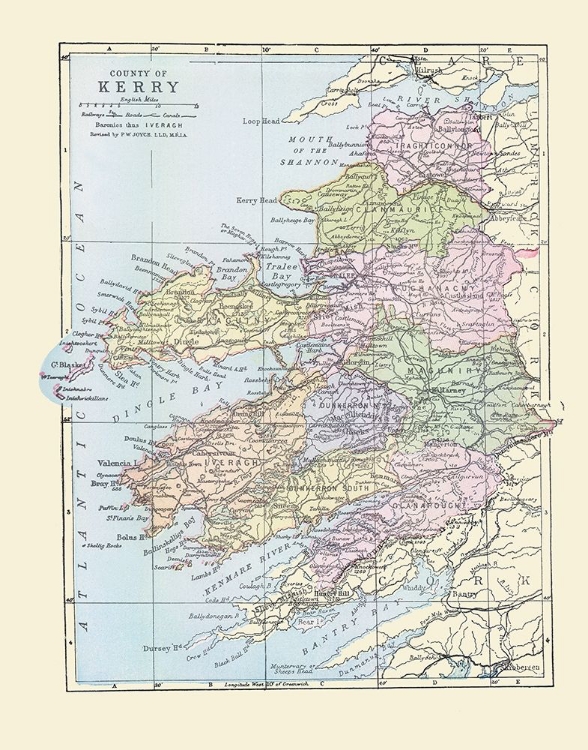 Picture of KERRY COUNTY IRELAND - BARTHOLOMEW 1882