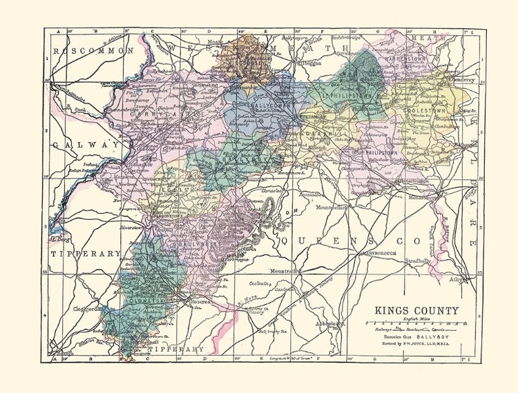 Picture of KINGS COUNTY IRELAND - BARTHOLOMEW 1882