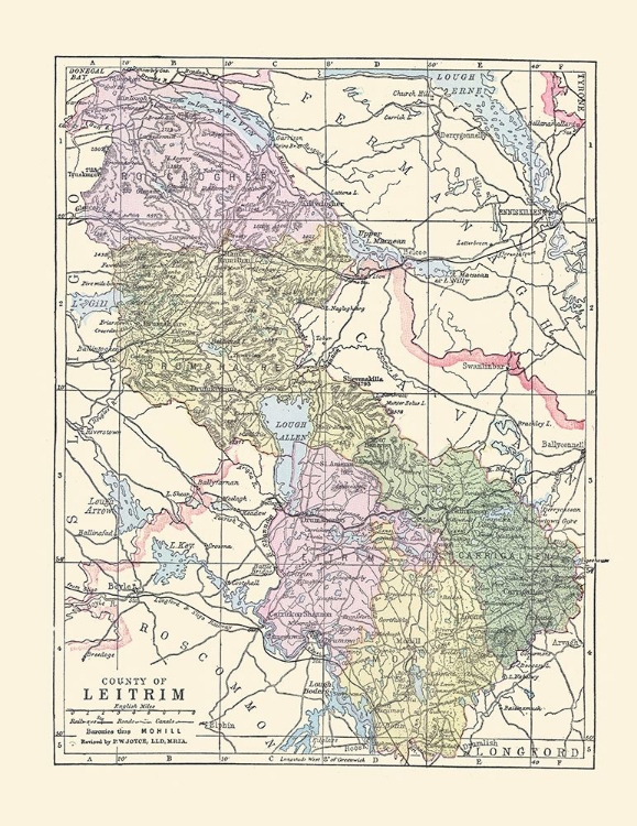 Picture of LEITRIM COUNTY IRELAND - BARTHOLOMEW 1882