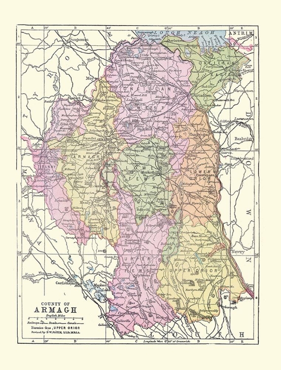 Picture of ARMAGH COUNTY IRELAND - BARTHOLOMEW 1882