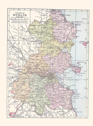 Picture of DUBLIN COUNTY IRELAND - BARTHOLOMEW 1882