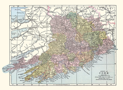 Picture of CORK COUNTY IRELAND - BARTHOLOMEW 1882