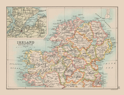 Picture of NORTHERN IRELAND - BARTHOLOMEW 1892