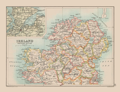 Picture of NORTHERN IRELAND - BARTHOLOMEW 1892