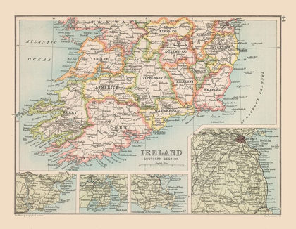Picture of SOUTHERN IRELAND - BARTHOLOMEW 1892