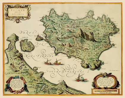 Picture of ISCHIA ITALY - BLAEU 1640