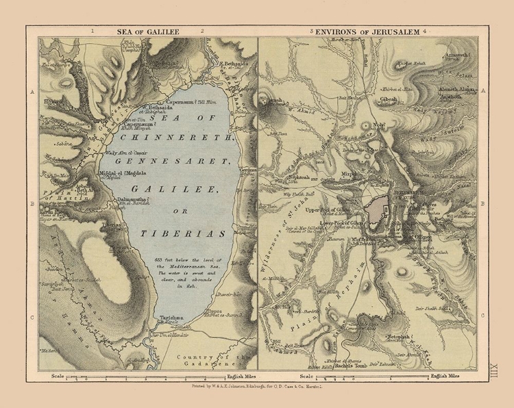 Picture of JERUSALEM SEA OF GALILEE ISRAEL - CASE 1878