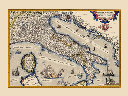 Picture of ITALY - ORTELIUS 1570