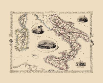 Picture of SOUTHERN ITALY - TALLIS 1851