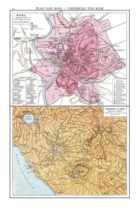 Picture of ROME CITY PLAN ITALY - DROYSEN 1886