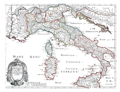 Picture of ANCIENT ITALY - SANSON 1641