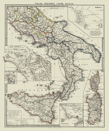 Picture of SOUTH ITALY - SPRUNER 1865
