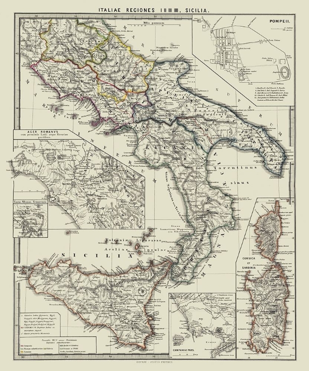 Picture of SOUTH ITALY - SPRUNER 1865
