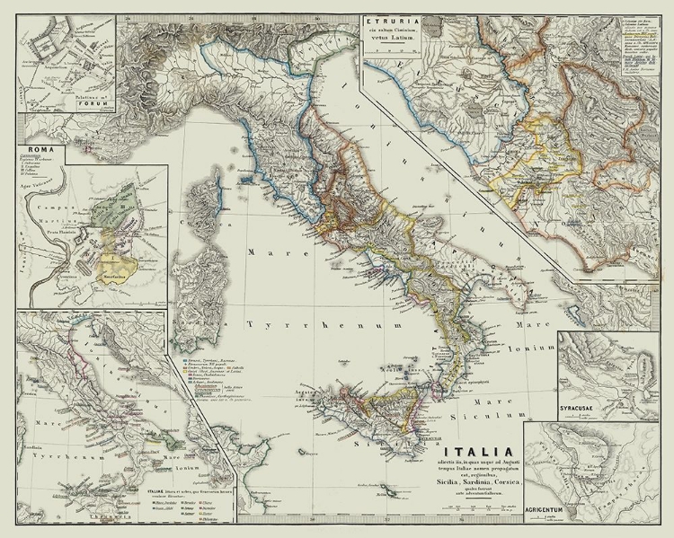 Picture of ANCIENT ITALY - SPRUNER 1865
