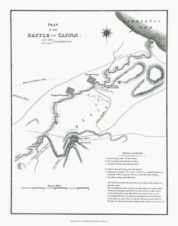 Picture of BATTLE OF CANNAE - ITALY - OXFORD 1828