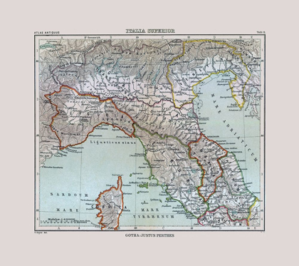 Picture of NORTH ITALY - PERTHES 1896