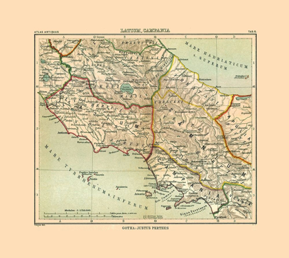 Picture of CENTRAL ITALY - PERTHES 1896