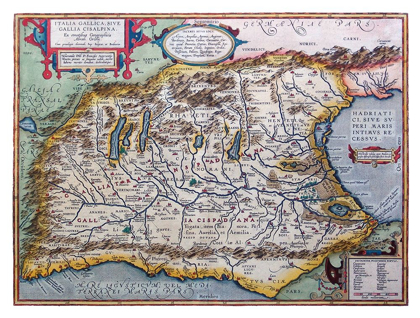 Picture of ANCIENT NORTHERN ITALY - ORTELIUS 1570
