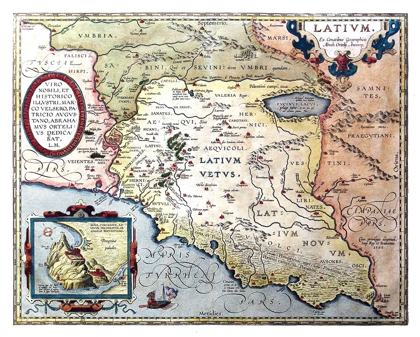 Picture of LAZIO ITALY - ORTELIUS 1570