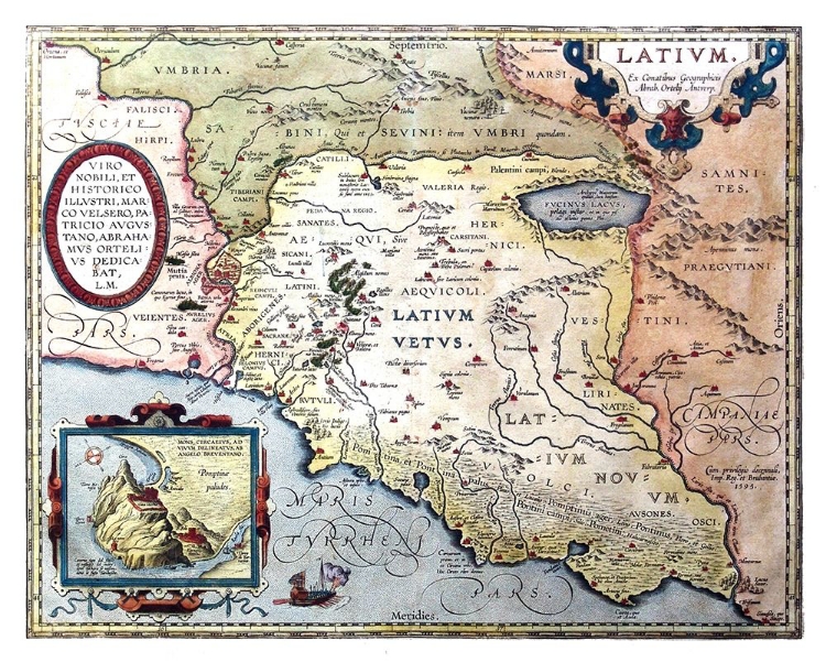 Picture of LAZIO ITALY - ORTELIUS 1570