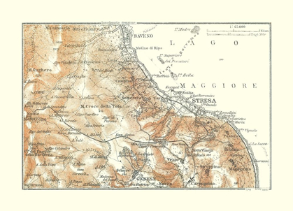 Picture of STRESA REGION ITALY - BAEDEKER 1921