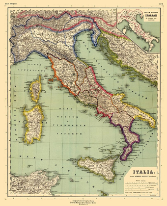 Picture of ITALY - KIEPERT 1903