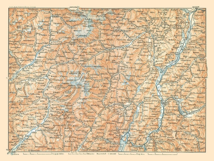Picture of NORTH ITALY - BAEDEKER 1896