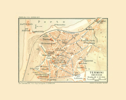 Picture of TERMINI IMERESE ITALY - BAEDEKER 1880